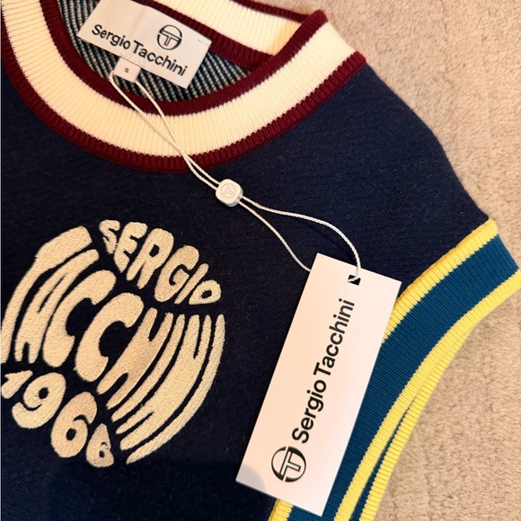 Sergio Tacchini Nota Knit Vest and Tennis Skirt - Maritime Blue. - Picture 7 of 8